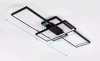 Moderne Deckenleuchte | LED-Deckenleuchte | Schwarz | XL-016-82W-B