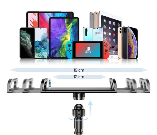 Flexibles Handy- und Tablet-Stativ | Halterung mit 50 cm Stab | PSI-T006