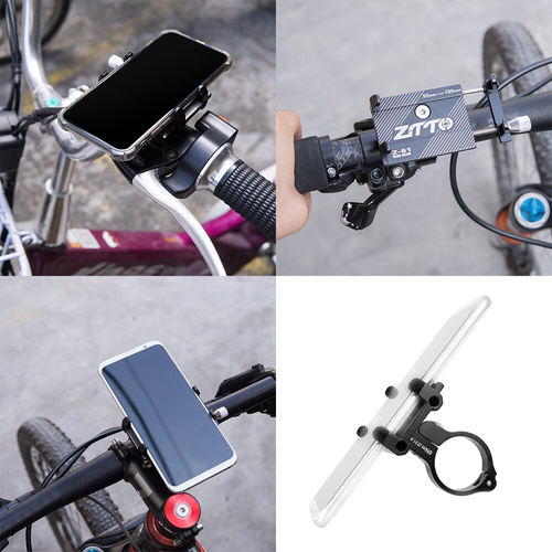 Aluminium-Fahrradhalterung für Handy, am Lenker montiert | Z-81