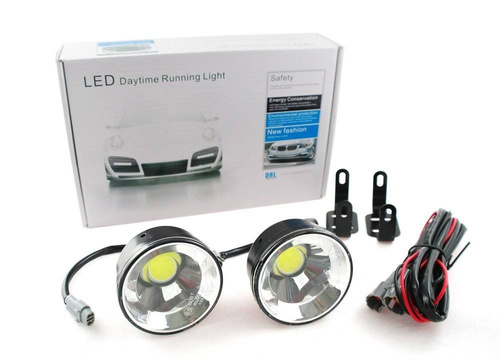 LED COB Tagfahrlichter | rund ø 70 mm DRL-008O | DRL 18 PREMIUM