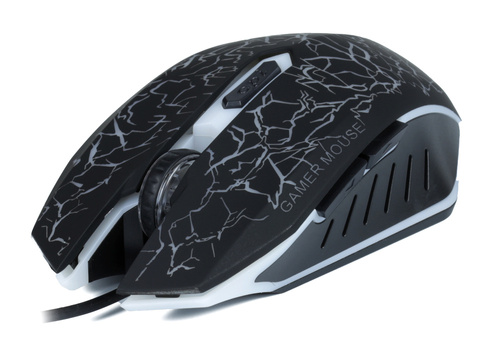 Gaming-Maus, kabelgebunden, optisch, USB | LED RGB-Beleuchtung | 1200-4000 DPI, 6 Tasten | PC-M3