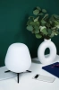 Tischlampe mit milchigem Schirm | Glas Nachtlicht | CSD-C2027-W
