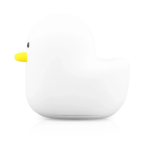 Nachtlicht für Kinder in Entenform | Silikon-Nachtlicht mit zwei Leuchtmodi | weiß | XYD-120-WHITE