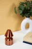 LED-Tischlampe Pilz | Kabellose Lampe für Hotel, Restaurant | Berührungsempfindliche Nachttischlampe | HJA42-COPPER