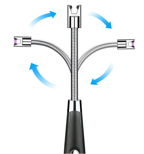 Plasma-Feuerzeug | elektrisch, USB-aufladbar | schwarz | JL-701B-BLACK