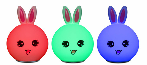 LED-Nachtlicht Silikon Hase | RGB | 3 W | NL-07