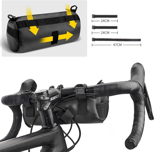 Wasserdichte Fahrradtasche für den Lenker 1,5L | Geräumige Tasche mit Schultergurt | ESLNF246-1