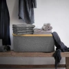 Wäschekorb | Faltbarer Wäschesammler | Stoffspielzeugbehälter | Accessoire-Organizer | OCF-540-GREY
