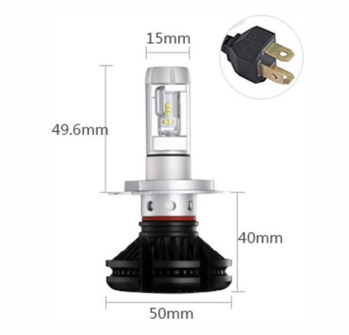 LED Scheinwerferlampen H4 X3 ZES 50W 12000 lm | 2 Stück