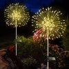 Solar-Gartenlaterne LED-Feuerwerk | 84cm, 600mAh, 200 LED-Lichter | LFW-B200-Warm