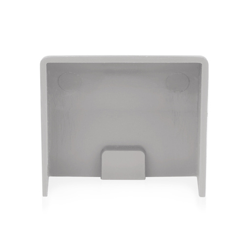 Abschlussstück für Abdeckleiste | 40x20 mm | grau | CDT-01