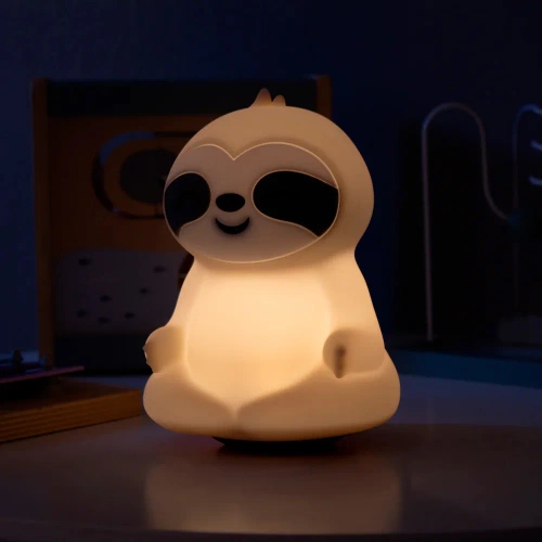 LED Silikon Nachtlicht Faultier | Tragbare Kinderlampe 9 Lichtfarben | JL-243
