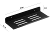 Metall Badezimmerregal | Schwarzes Duschregal 30cm | Hängeregal | BDS-L30CM-B
