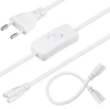 Kabel mit Schalter für Pflanzenwachstumslampen | Kabel 150 cm | Kabel in T5-Fassung | DG-T5-Cable