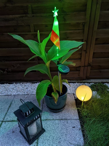 Garten Solar-LED-Laterne mit polnischer Flagge | 73cm 600mAh | FLD-12-PO