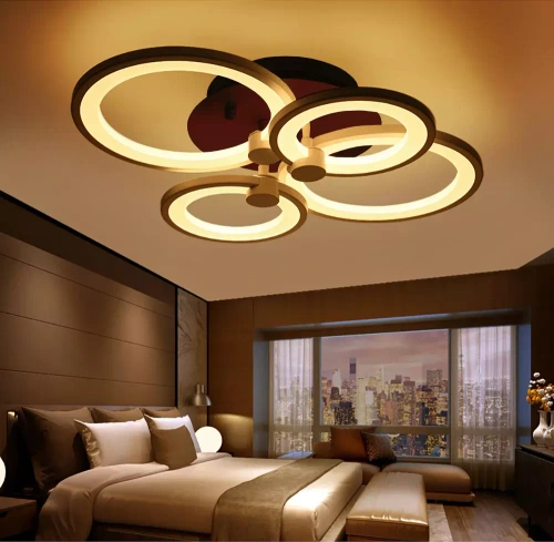 Moderne Deckenleuchte | LED-Deckenlampe | Schwarz | RLC-C48W-B
