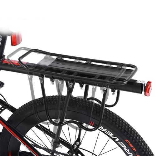 Universell verstellbarer Aluminium-Fahrradgepäckträger für 24-29 Zoll Sattelstützen, bis 50 kg | Robuster Hinterradgepäckträger | 671-09-C