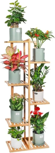 Bambus Blumenregal, Blumenständer | 7 Regale, 103cm | MHJ-S06