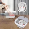 Faltbarer Wasser-Massagestab | Whirlpool-Badewanne | Fußmassagegerät mit Infrarot | Q-806-GREY