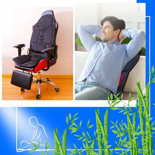 Massageauflage | universell, Heizfunktion, für Auto geeignet | schwarz | DZC-011-BLACK