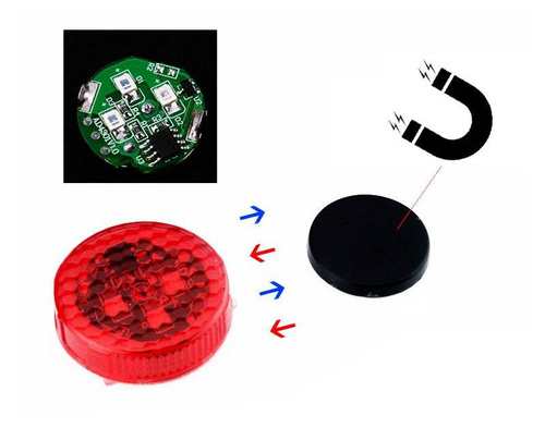 LED-Türwarnleuchte | 2 Stück | rot