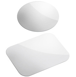 Magnetische Handyhalterung Metallplatten Set | 2 Stück (rund + rechteckig) | silber