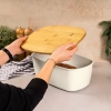 Brotbox | Aufbewahrungsbehälter für Brot und Brötchen mit Schneidebrett | FC-B215