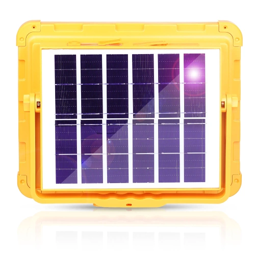 LED-Arbeitsleuchte | solarbetrieben, Powerbank-Funktion, 200 W | gelb | TGD-200W-YELLOW