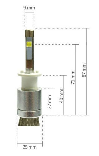 H1 CREE ™ TrueWhite-Technologie 9600 lm R3 LED Scheinwerferlampen | 2 Stück