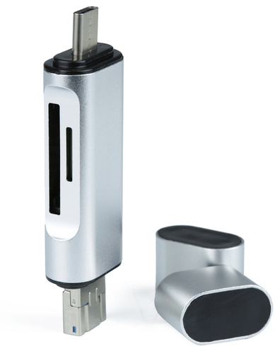 Speicherkartenleser SD, microSD | USB, micro USB, USB Typ C | USB OTG | CR-004