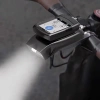 3in1 LED Fahrradlampe mit Hupe | Halterung für Garmin GPS-Computer oder Telefon | Intelligente Beleuchtung mit eingebautem Akku | 05BQ0062