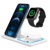 Faltbare kabellose Ladestation | Dockingstation für iPhone, Apple Watch und AirPods | MD-DK15-15W-W