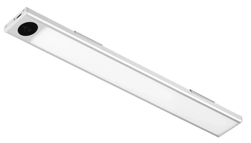 Möbel-Licht mit Bewegungssensor | Kabellose Nachttischlampe mit Sensor | LED-Unterbauleuchte 30 cm | HSL-S30CM-SILVER