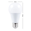 LED RGB Glühbirne 16 Farben | Gewinde E27 | Kugel | IR-Fernbedienung | A70-RGB-12W