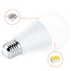 LED RGB Glühbirne 16 Farben | Gewinde E27 | Kugel | IR-Fernbedienung | A70-RGB-12W