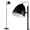 Metall Stehlampe | Modernes, stilvolles Beleuchtung für Wohnzimmer, Schlafzimmer | Schwarze Stehlampe mit Metallgestell | DYT-L145-BLACK