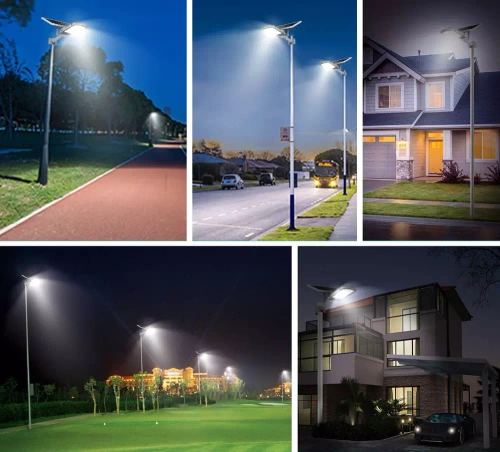 Straßenlaterne, Solar-LED-Lampe 800W | 8Ah, IP65, 118 LED SMD5730 | großer 6V/12W Solarpanel | Fernbedienung | LDT-B118