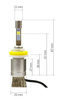 HB4 9006 CREE ™ TrueWhite-Technologie 9600 lm R3 LED Scheinwerferlampen | 2 Stück