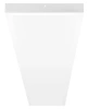 LED-Deckenpanel | Aufputz-Plafond 120x30cm | 60W, 6000lm | Weiss
