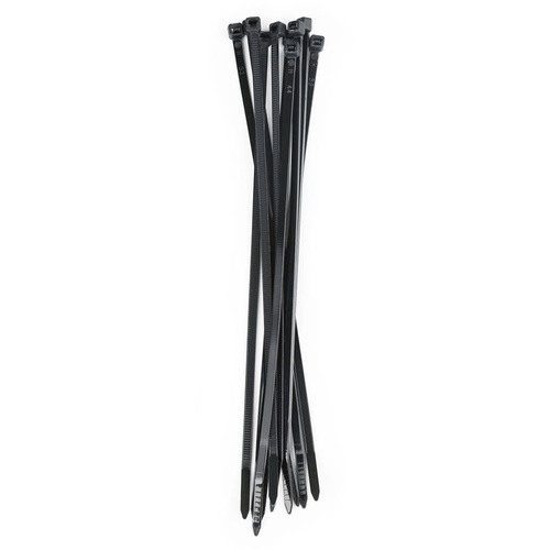 Set 10 Stück Kabel- und Drahtorganizer | Kabelbinder und Basis mit Schaumband | Schwarz | KZ-D06-20MM