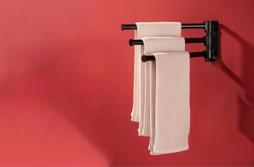 Handtuchhalter für Badezimmer | 3 schwenkbare Arme | BTS-R003-B