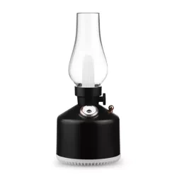 Luftbefeuchter mit LED | Ultraschall-Luftbefeuchter mit Nachtlichtfunktion | LA-0621-SCHWARZ