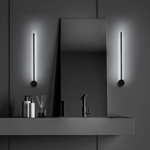 LED-Wandleuchte | 60 cm 10 W | schwarz, drehbar, mit einstellbarem Licht 4.000 K | YG-W002