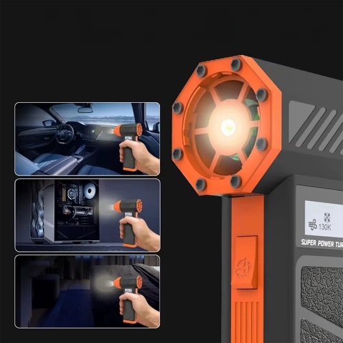 Elektrische Turbogebläse | 130.000 U/min, 5.000 mAh Akku | FAN-P30-B+O