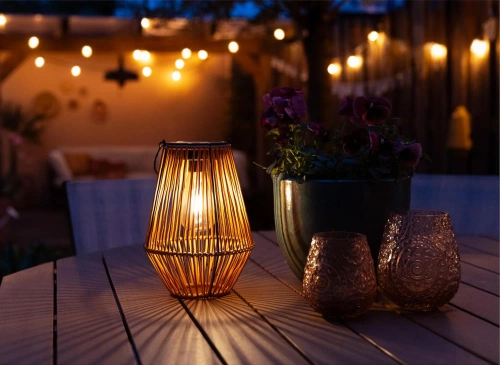 Kabellose Solarlampe | Gartenlampe mit Halterung | JX21-Bambus