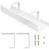 Kabel-Organizer für Schreibtischunterbau 50 cm | Korb, Führung, Halterung | Weiß | CWT-O1