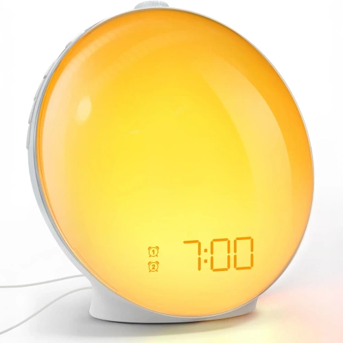 Wecker mit LED-Licht | Nachtlicht mit Sonnenaufgangssimulation | WRSL22