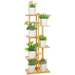 Bambus Blumenregal, Blumenständer | 7 Regale, 103cm | MHJ-S06