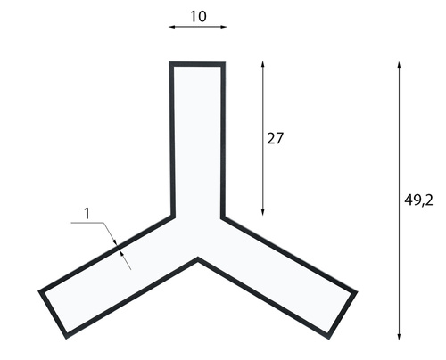 LED-Hängelampe 20W | Y-Form | Aluminium | Blendfreies CCD | Φ60x10x6 | LPL-001