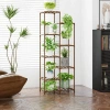 Holzblumenständer für Töpfe | Pflanzenständer | Blumenregal | NZ252-BAMBOO